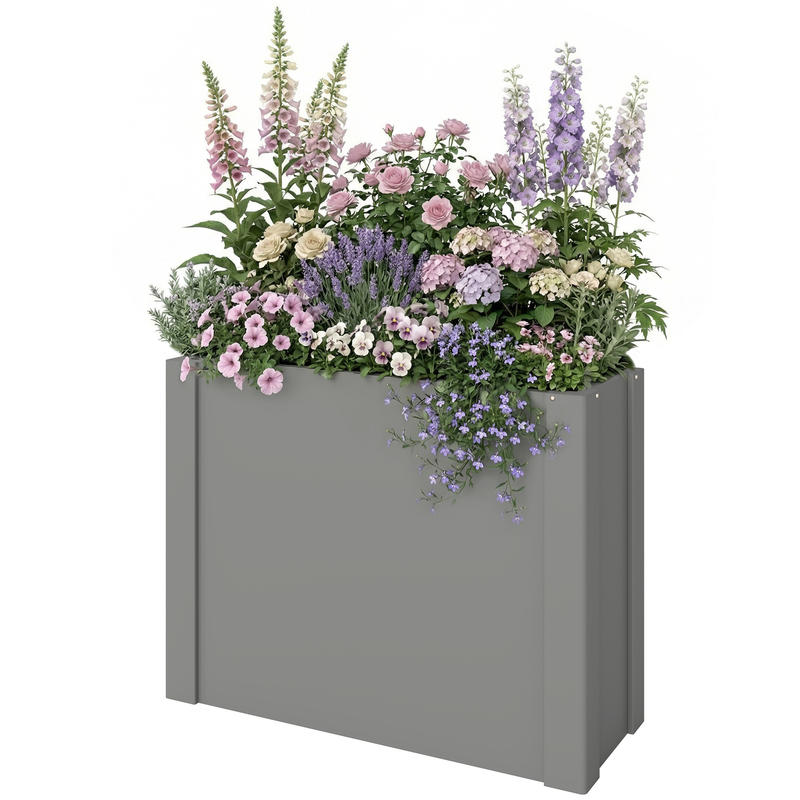 Raised Bed Planter Box - Jardinière surélevée Outsunny en acier galvanisé