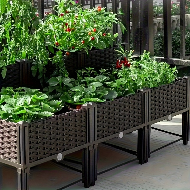 Raised Bed Planter Box - Jardinière surélevée pour jardin, bac à