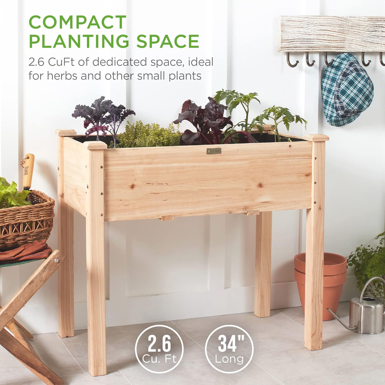 Jardinière surélevée 34x18x30  - Raised Bed Planter Box avis et prix