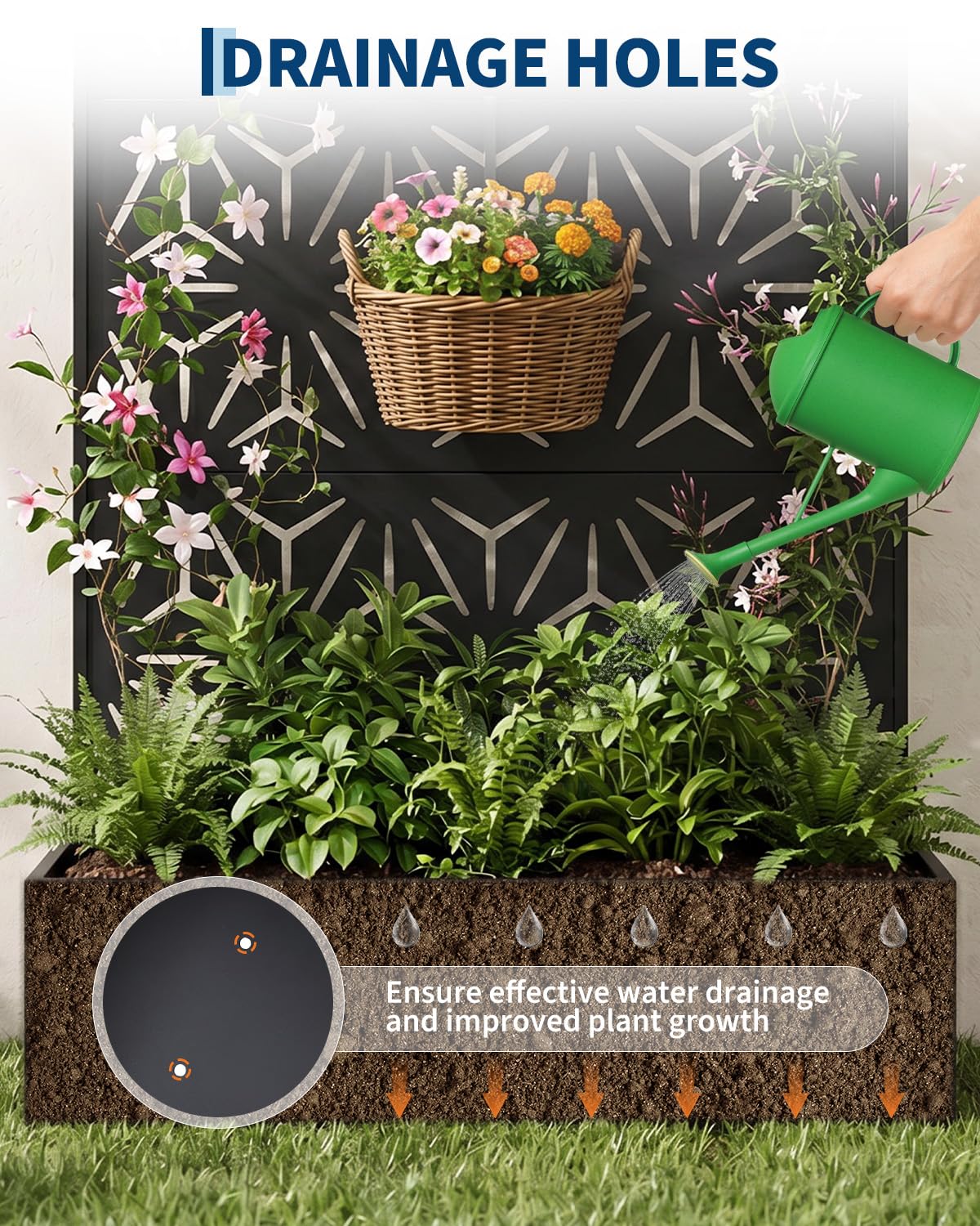 Jardinière en métal toutes sai - Raised Bed Planter Box avis et prix