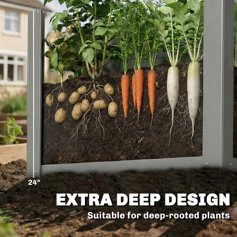 Jardinière surélevée Outsunny  - Raised Bed Planter Box avis et prix