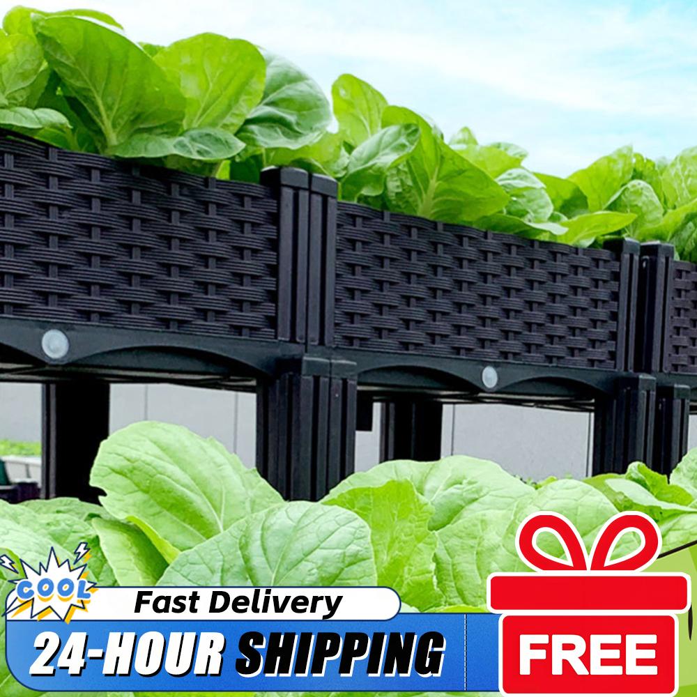 Jardinière surélevée en plasti - Raised Bed Planter Box avis et prix