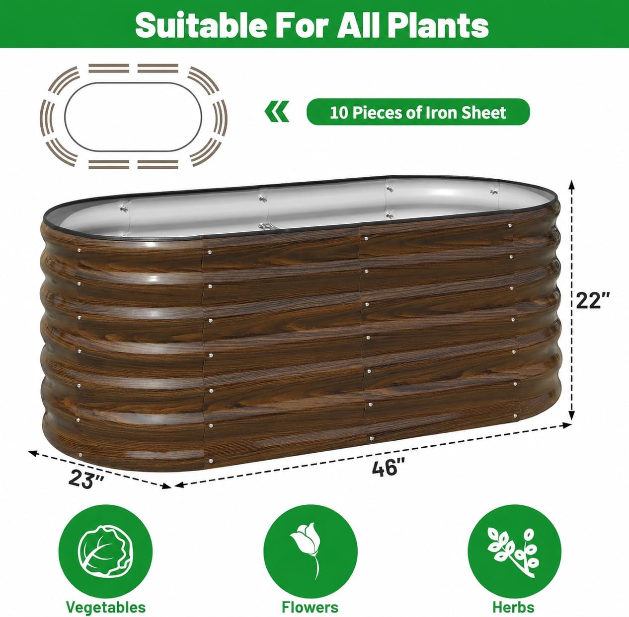 Kit de jardinière surélevée en - Raised Bed Planter Box avis et prix