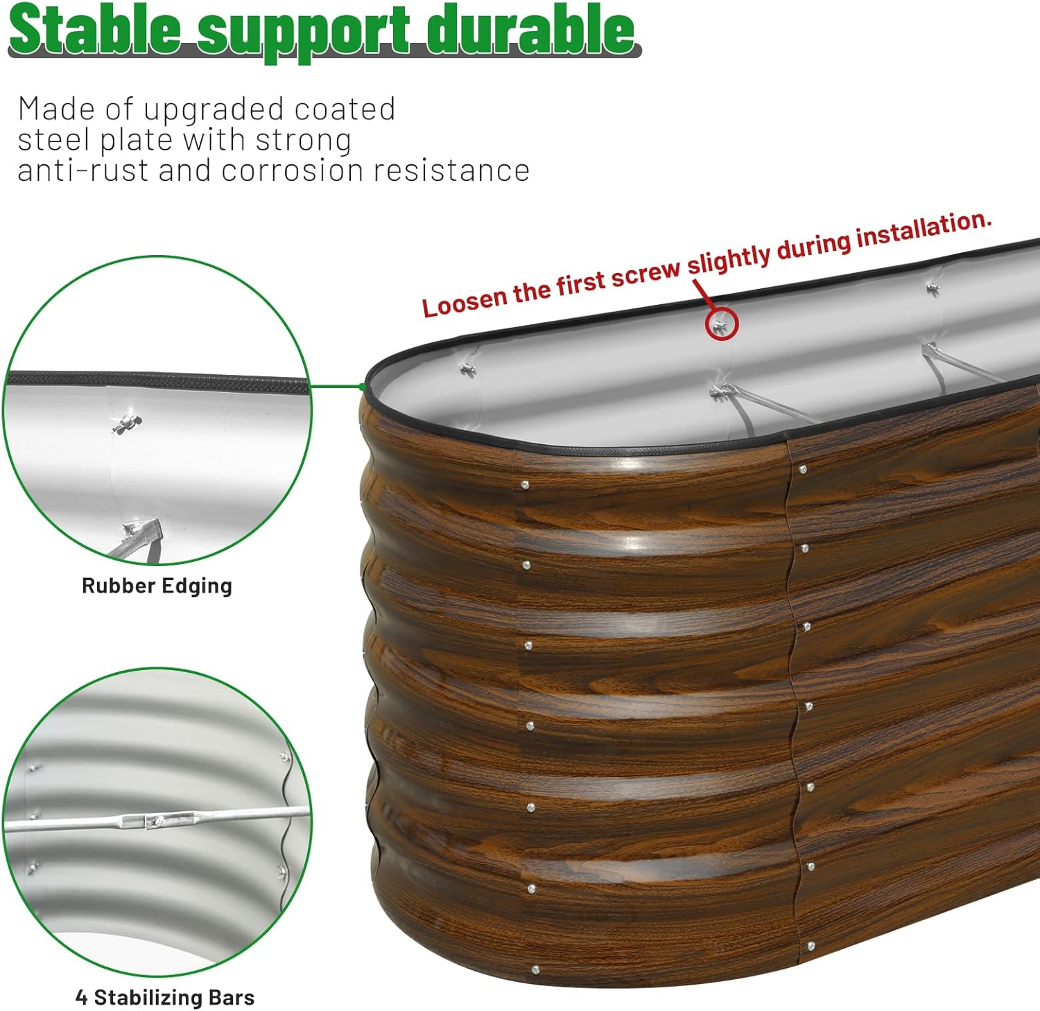 Kit de jardinière surélevée en - Raised Bed Planter Box avis et prix