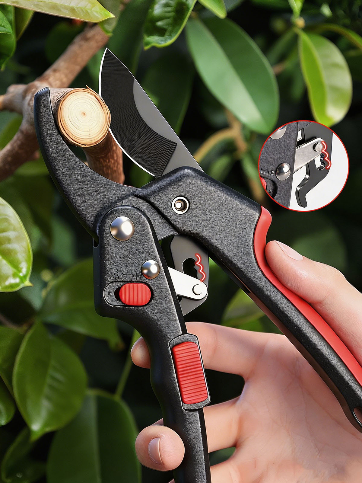 Sécateur à cliquet robuste, ci - Gardening Tools On Sale avis et prix