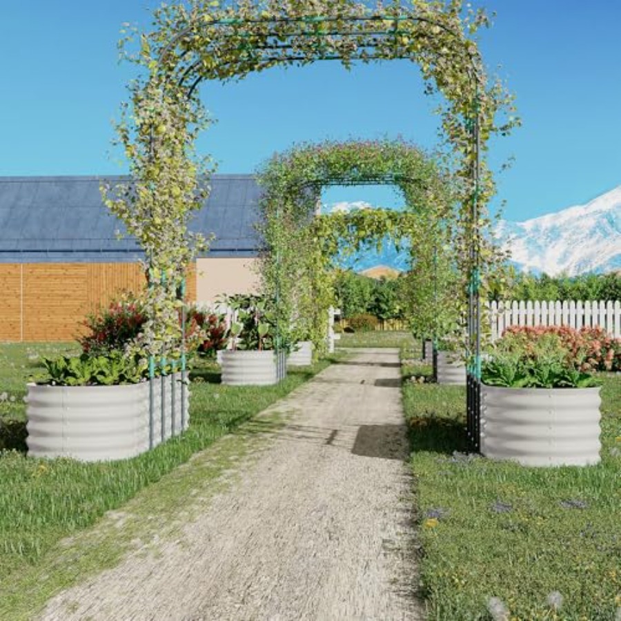 Jardinière surélevée galvanisé - Raised Bed Planter Box avis et prix