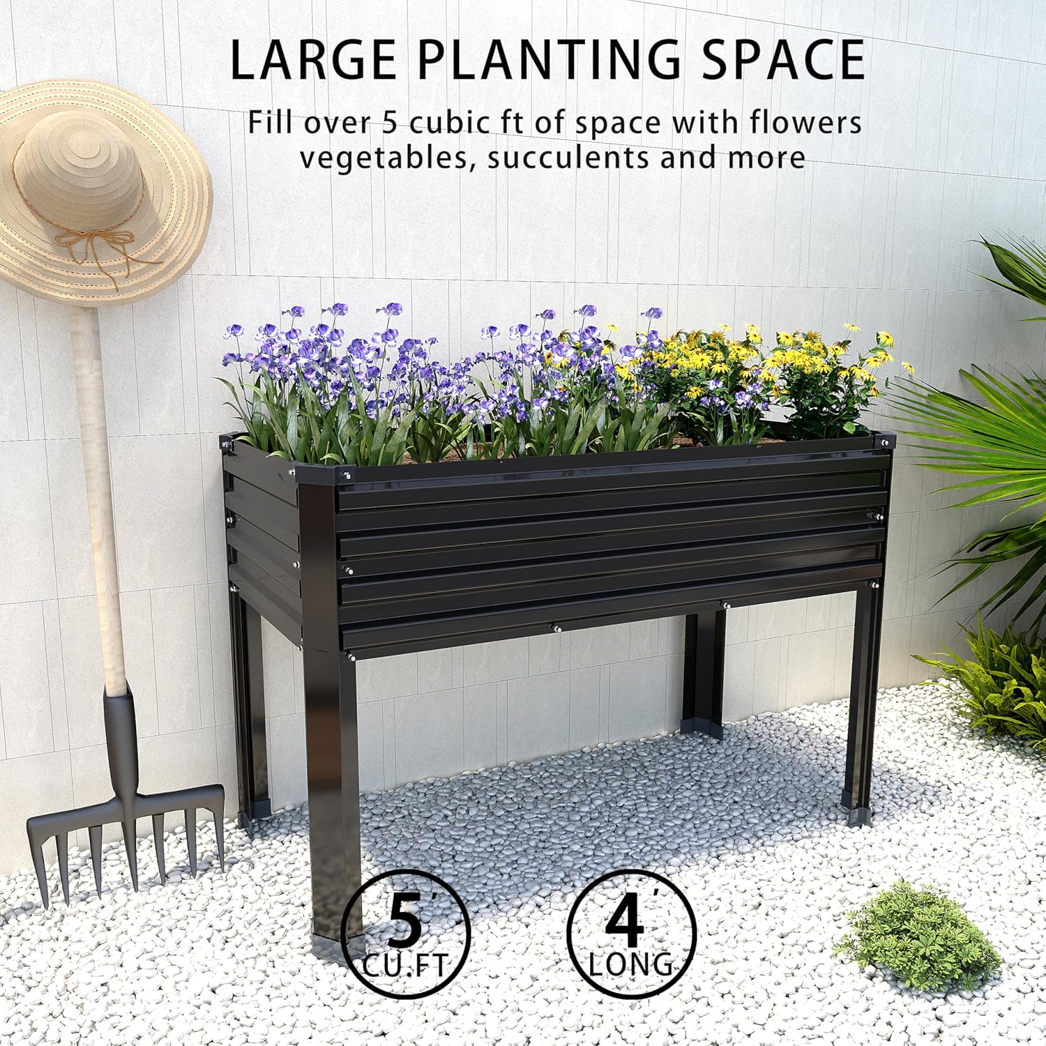 2 jardinières surélevées galva - Raised Bed Planter Box avis et prix