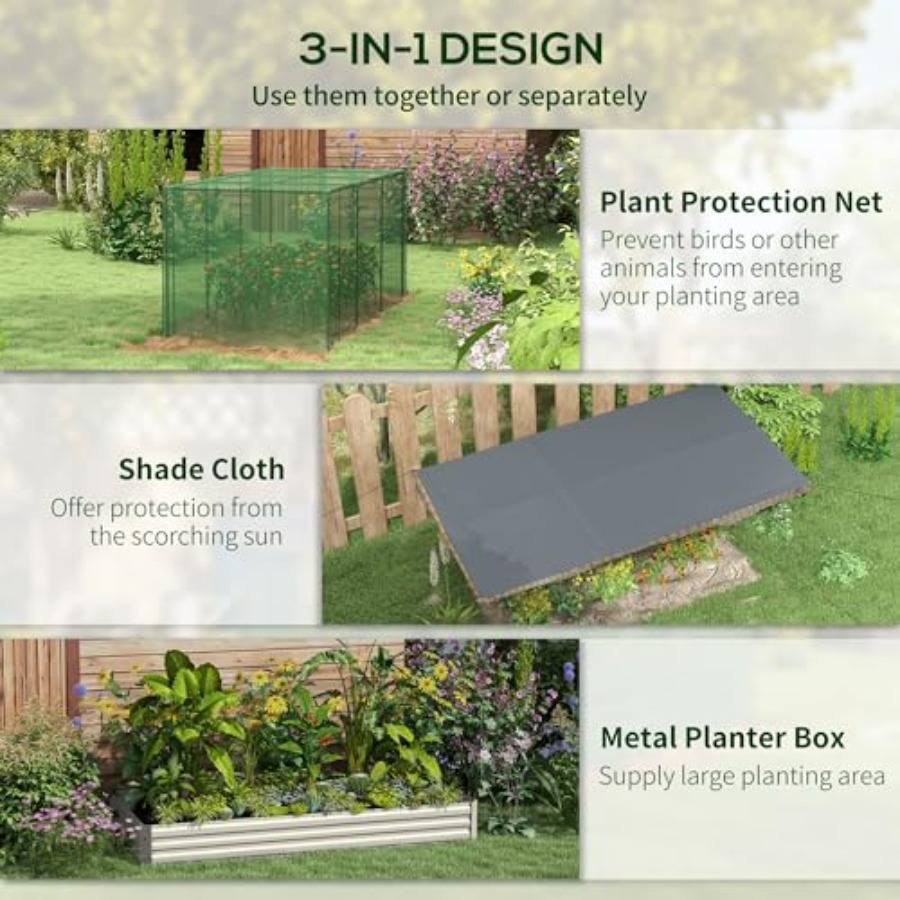 Jardinière surélevée galvanisé - Raised Bed Planter Box avis et prix