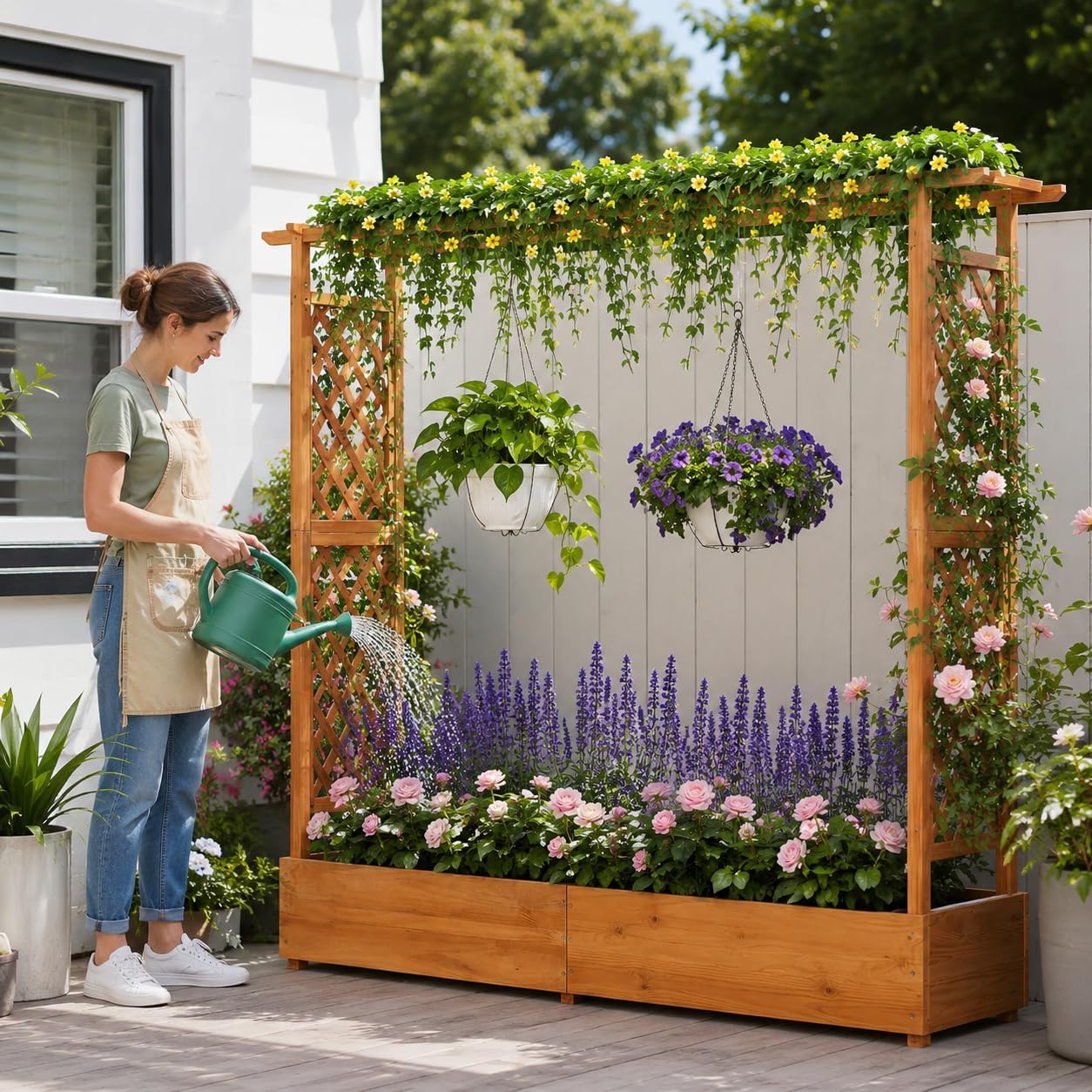 Bac à légumes surélevé en bois - Raised Bed Planter Box avis et prix
