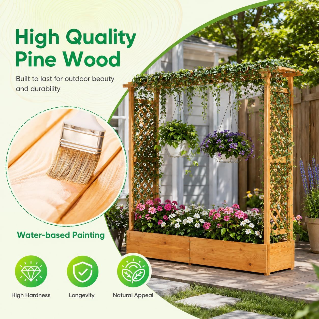 Bac à légumes surélevé en bois - Raised Bed Planter Box avis et prix