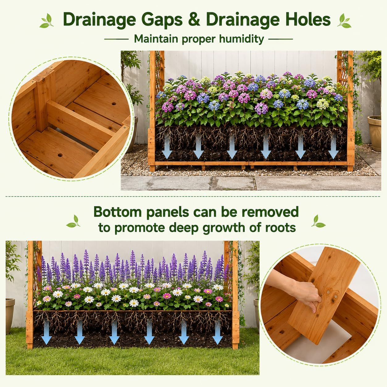 Bac à légumes surélevé en bois - Raised Bed Planter Box avis et prix